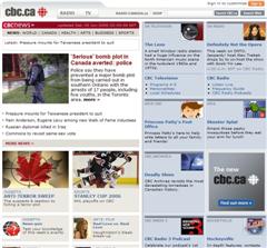 New CBC website